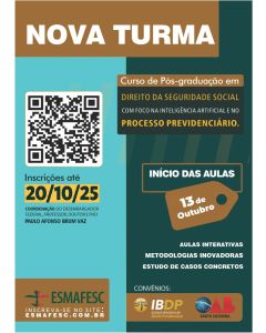 Curso de Pós-Graduação: Direito da Seguridade Social com Foco na Inteligência Artificial e na Reforma e no Processo Previdenciário